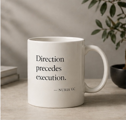 Mug — Direction precedes execution